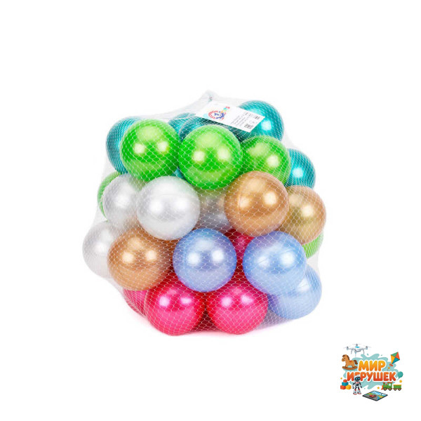 гр Набір кульок для сухих басейнів 8935 (5) 'Technok Toys', 60 кульок, в сітці
