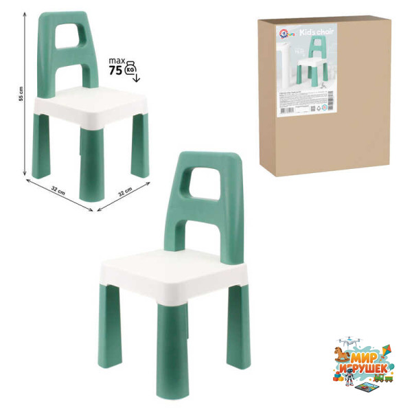 гр Дитячий стілець 0181 (1) Ментоловий 'Technok Toys', 32х32х55 см, у коробці